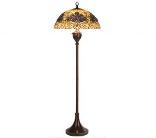 Tiffany Style 64 1/2H Rose Bouquet Floor Lamp —