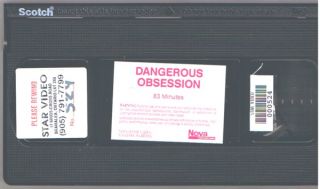  Obsession Lucio Fulci Corrine Clery VHS Video Nudity Thriller