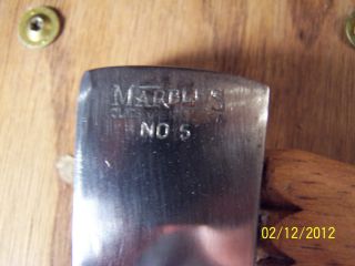 Marbles No 5 Safety Hatchet Wood Handle and Marbles Knife