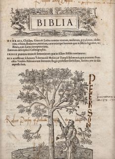 PRINTING ARTS BIBLE 16TH CENTURY BIBLIA 1511 ORIGINAL LEAFS BEAUTIFUL