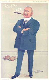BOXING 1912 Eugene Corri.Famous Referee. Vintage Print. Vanity Fair