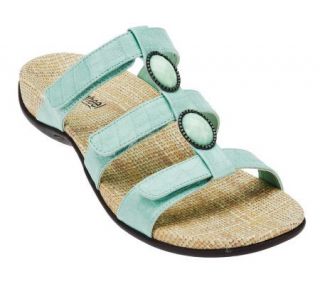 Orthaheel Porto II Orthotic Croc Sandals w/Jewel Details   A221665