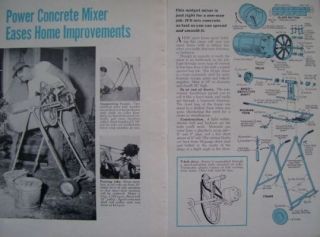 How to Build Portable Cement Concrete Mixer DIY Article