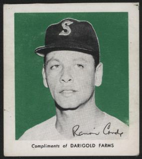 1960 Darigold Spokane Indians BB Card Ramon Conde