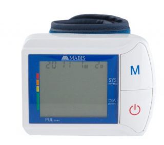 Mabis Wrist Blood Pressure Monitor w/ Dual Memory Banks —