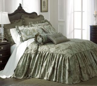 Home Reflections Enchanted Toile Bedspread Queen —