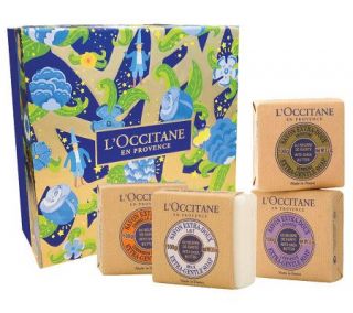 LOccitane Set of 4 Shea Butter Soaps   A326966