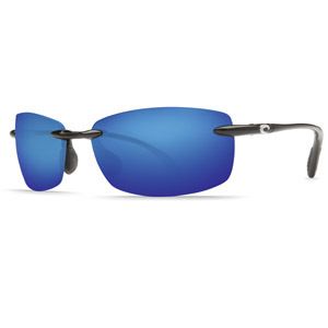 New Costa del Mar Ballast Sunglasses Polarized 400 Black Blue Mirror