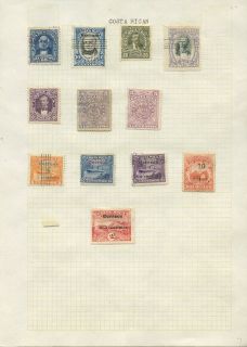 ARGENTINA CHILE COSTA RICA200 stamps M + UEARLY SMALL COLLECTION