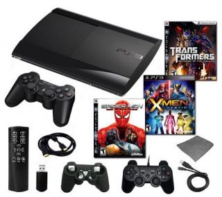 PS3 Slim 250GB Mega Bundle with 3 Games and Accessories —