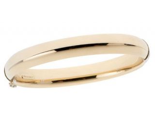 Savor 14K Gold Bonded High Polished Average Size Bangle Bracelet