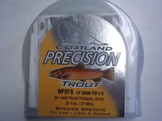Cortland Precision WF5F S 10 FT Sink Tip Type 6 6 25 7 IPS Fly Line