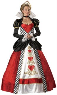 Queen of Hearts Halloween Holiday Party Adult Ball Gown Small Large