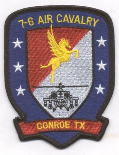  7 6 Cavalry "Conroe TX" Patch