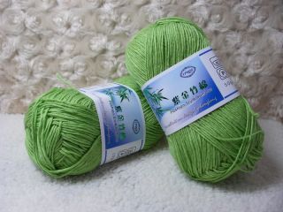 50g Skeins Natural Bamboo Cotton Knitting Yarn Lot Sport 100g