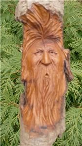 13 5 in Cottonwood Carving Spirit Wizard Wise Man Whimsy 520 Made in
