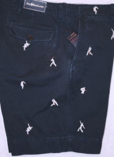 90 Polo Ralph Lauren Size 40 Cricket Embroidered Shorts