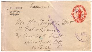 costa rica pse cover from juan vinas to usa 1924