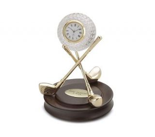 Things Remembered Personalized Golf Crystal Clock —