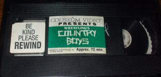 WWF Country Boys Coliseum Video VHS Hillbilly Jim Hogan