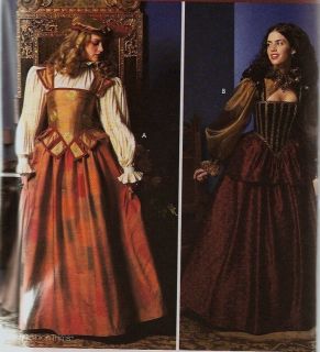 Simplicity Elizabethan Tudor Costume Sewing Pattern