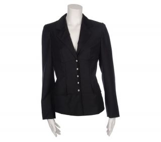 LBD by Laura Bennett Seamed Corset Style Jacket —