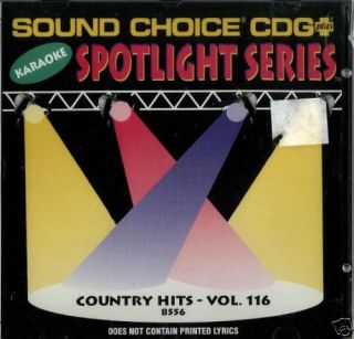 Sound Choice 8556 Country Hits Vol 116 Karaoke CD New