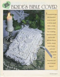  Bride's Bible Cover Crochet Pattern