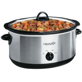 Crock Pot SCV700SS 7 Quart Oval Manual Slow Cooker Stainless Steel New