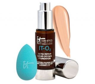 It Cosmetics IT O2 Oxygen Foundation with Hydra Sponge Auto Delivery 