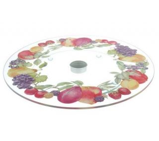 Choice of Patterned Tempered Glass Top Lazy Susan —