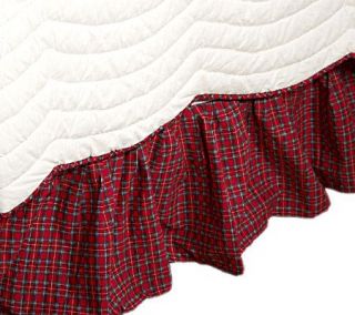 WilliamsburgHom Holly Boughs Twin Size Bed Skirt —