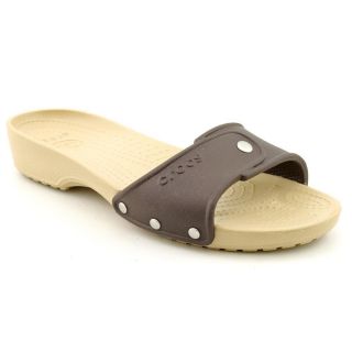 Crocs Cobbler Slide Womens Size 6 Brown Open Toe Synthetic Slides
