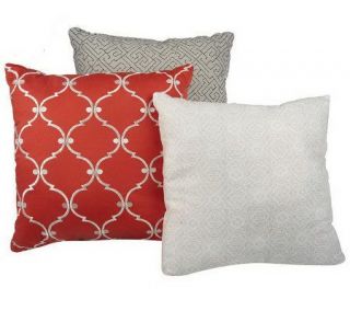Genevieve Gorder Travel Collection Set of Three Dec Pillows — 