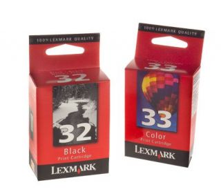 Lexmark Set of 2 Black & Color Ink Cartridges —