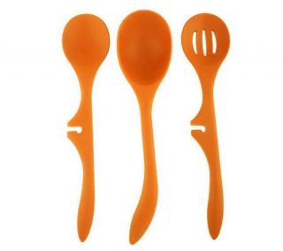 Rachael Ray 3 piece Lazy Spoon, Ladle & Slotted Spoon Set —