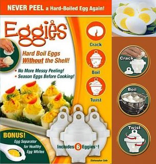  Boiled Egg Without Shell Kitchen Cooker Steamer Boiler + Egg Separator