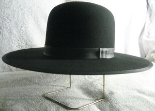 Open Crown Cowboy Hat w Leather Hatband Broadway Hats by Caliqo Magill