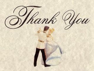 Cinderella Fairy Tale Wedding Favors Thank You Cards