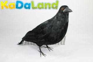 This Black Crow is beautifully hand crafted from real dyed chicken