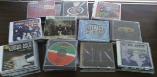 Lot of 35 CDs Eagles Areosmith Stix Country Blues Harley Variety