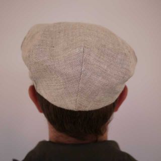 Vtg 60s Linen Country Gentleman Newsboy Cap Hat 7 3 8