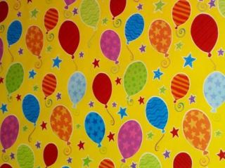 Wrapping Paper Happy Birthday Balloons