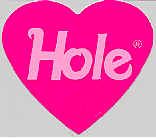 hole vinyl sticker heart logo courtney love new