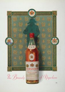 1948 Ad Courvoisier Cognac Brandy Napoleon C Lemmel Original