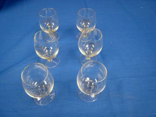 Courvoisier Cognac Brandy Glasses Set of 6 The Brandy of Napoleon