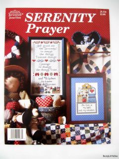 Serenity Prayer Cross Stitch Pattern Book Jeremiah Junction Religious