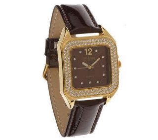 Joan Rivers Timeless Luxury Leather Strap Watch —