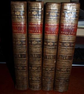 Oliver Goldsmith History of England 4 Volume Set 1809
