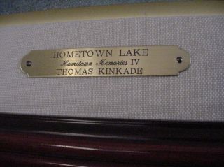 Thomas Kinkade Hometown Lake s N 24 x 30 Canvas Framed
